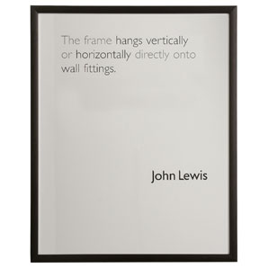 Unbranded Photo Frame, Black, 18 x 23.5 (45 x 60cm)