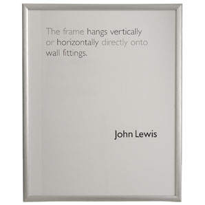 Unbranded Photo Frame, Brushed Aluminium, 8 x 10 (20 x 25cm)