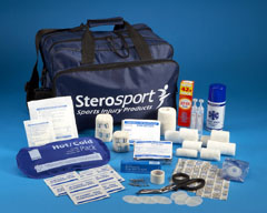 Top quality medical bag for use by sports physiotherapists and trainers on the sports field. Essenti