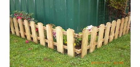 Unbranded Picket Fence Edging - Pack of 2