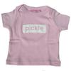 An ideal baby gift product, the t shirt is presented in a pretty transparent gift bag, and tied with
