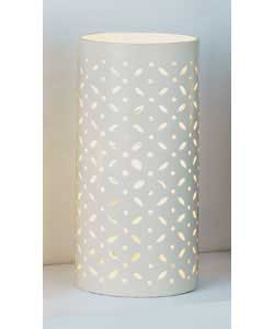 Unbranded Pierced Ceramic Lamp