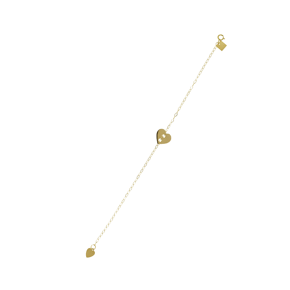 Unbranded Pierced Heart Bracelet