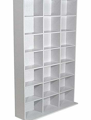 Unbranded Pigeon Hole Media Storage Display - White