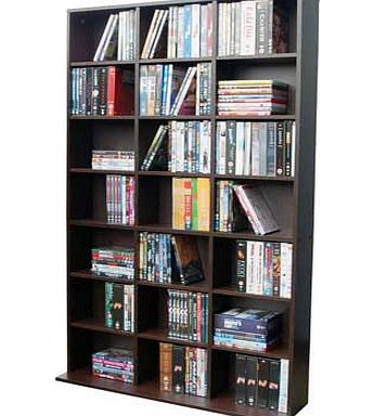 Unbranded Pigeon Hole Media Storage Unit - Dark Oak