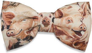 Unbranded Pigs Bow Tie