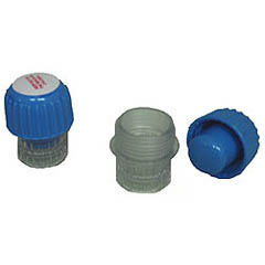 The pill crusher is injection moulded in tough plastic and consists of two main parts: the cup and t