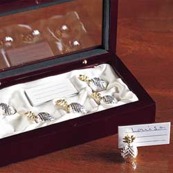 How smart are these? Tiny pineapples silver plated