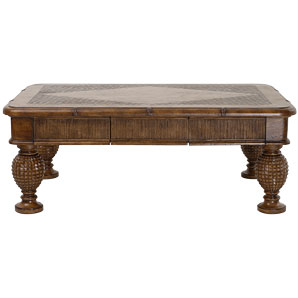 Caribbean-inspired colonial-looking coffee table w