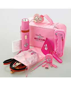 Jump start your car with the pink toolboxs mobile partner for life.Kit comprises 2 way multi torch w