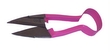 These pink handled shears are ideal for trimming small topiary plants or for particularly precise wo