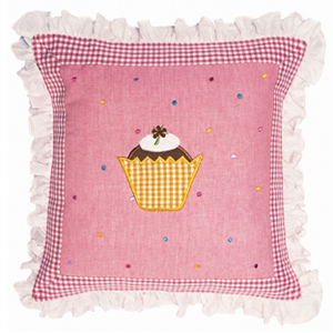 Pink Gingerbread Cushion to Compliment
