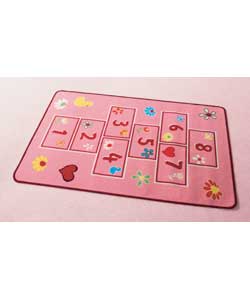 Pink Hopscotch Rug
