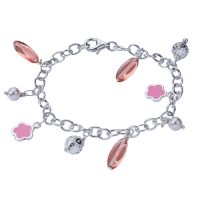 Pink Multi Charm Bracelet