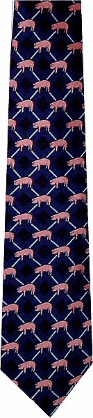 Pink Pigs Tie
