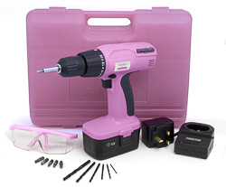 Pink Power Kit Cordless Drill