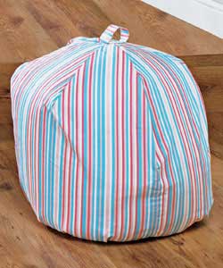 Unbranded Pink Stripe Beanbag Cover
