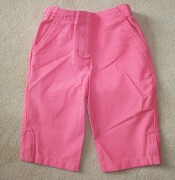 Lovely bright pink trousers, with elasticated back