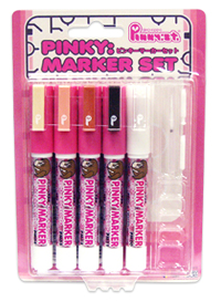 This marker set is specially made for customising your favourite Pinky St figures. This set comes
