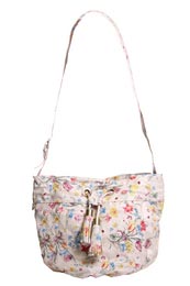 Unbranded Pippa Oversized Floral Print Tassle Detail Cross