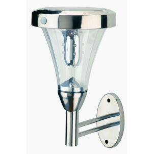 Unbranded PIR Stainless Steel Solar Light with 9 White LEDs