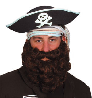 Land Ahoy! Sale the seven seas with this pirate beard and check out all our other pirate accessories