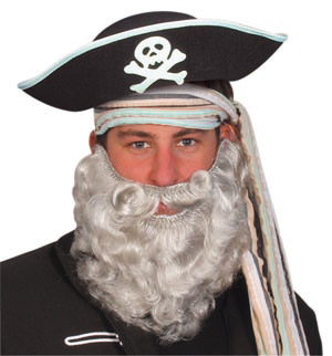 Unbranded Pirate Beard, grey