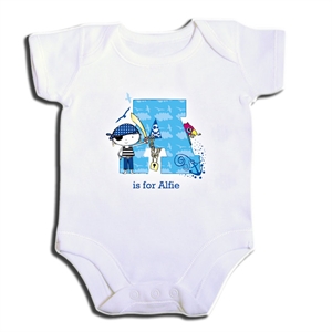 Unbranded Pirate Letter Baby Vest - 0-3 Months