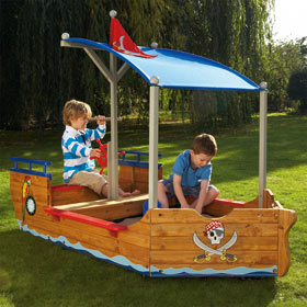 Unbranded Pirate Ship Sandpit