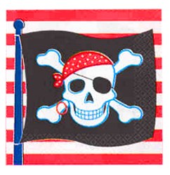 Pirate Skull & Cross Bones - Napkin