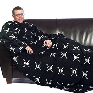 Unbranded Pirate Slanket - Fleece Blanket with Sleeves