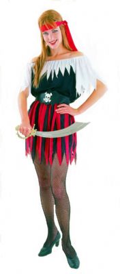 This excellent quality and value pirate costume is perfect for any themed party or night out