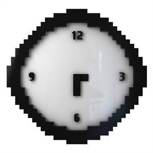 Unbranded Pixel Time Wall Clock