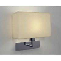 Unbranded PIZ0750/S1025 - Chrome and Cream Wall Light