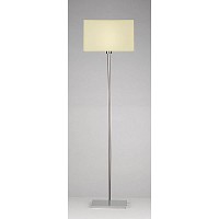Unbranded PIZ4950/S1023 - Chrome and Cream Floor Lamp