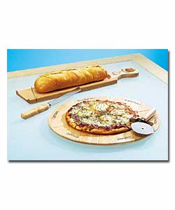 Pizza and Garlic Bread Board Set