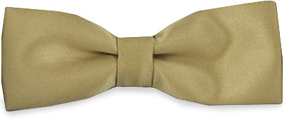 Unbranded Plain Beige Narrow Bow Tie