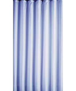 Unbranded Plain Blue Shower Curtain