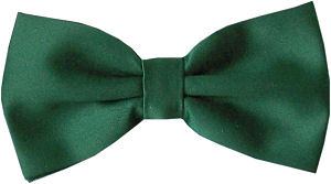 Plain Bottle Green Bow Tie
