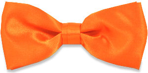 Unbranded Plain Bright Orange Bow Tie