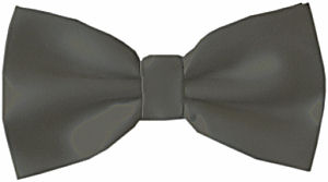 Plain Dark Grey Bow Tie