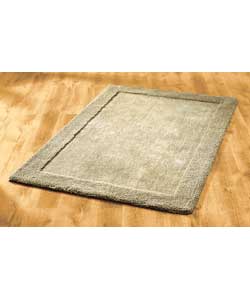 Unbranded Plain Dye Wool Rug - 150 x 100cm - Natural