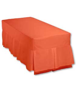 Plain Dyed Box Pleat Single Valance - Terracotta