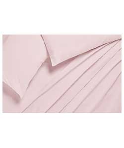 Plain Dyed Double Sheet Set - Pink