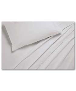 Plain Dyed Double Sheet Set - Stone