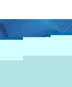 Plain Dyed Duo Single Fitted Sheet Set - Cornflower Blue