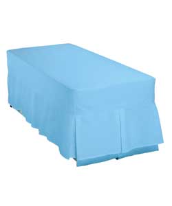 Plain Dyed Single Box Pleat Valance - Cashmere Blue