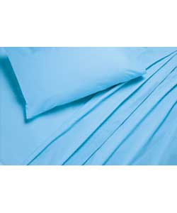 Plain Dyed Single Sheet Set - Cashmere Blue