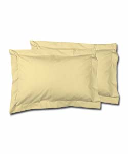 Plain-Dyed Yellow Oxford Pillowcase