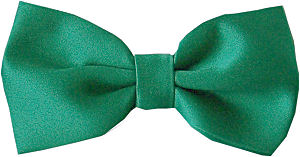 Plain Forest Green Bow Tie